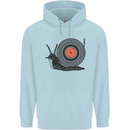 Slug Decks with Vinyl LP DJ DJing Turntable Childrens Kids Hoodie Light Blue