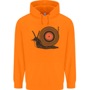 Slug Decks with Vinyl LP DJ DJing Turntable Childrens Kids Hoodie Orange