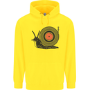 Slug Decks with Vinyl LP DJ DJing Turntable Childrens Kids Hoodie Yellow