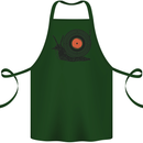 Slug Decks with Vinyl LP DJ DJing Turntable Cotton Apron 100% Organic Forest Green