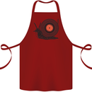 Slug Decks with Vinyl LP DJ DJing Turntable Cotton Apron 100% Organic Maroon