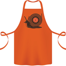 Slug Decks with Vinyl LP DJ DJing Turntable Cotton Apron 100% Organic Orange