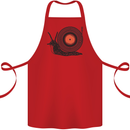 Slug Decks with Vinyl LP DJ DJing Turntable Cotton Apron 100% Organic Red