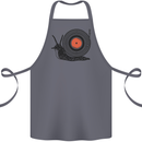Slug Decks with Vinyl LP DJ DJing Turntable Cotton Apron 100% Organic Steel