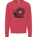 Slug Decks with Vinyl LP DJ DJing Turntable Kids Sweatshirt Jumper Heliconia