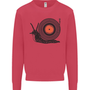 Slug Decks with Vinyl LP DJ DJing Turntable Kids Sweatshirt Jumper Heliconia