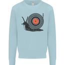Slug Decks with Vinyl LP DJ DJing Turntable Kids Sweatshirt Jumper Light Blue