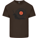 Slug Decks with Vinyl LP DJ DJing Turntable Kids T-Shirt Childrens Chocolate