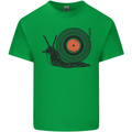 Slug Decks with Vinyl LP DJ DJing Turntable Kids T-Shirt Childrens Irish Green