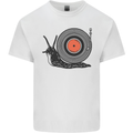 Slug Decks with Vinyl LP DJ DJing Turntable Kids T-Shirt Childrens White