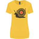 Slug Decks with Vinyl LP DJ DJing Turntable Womens Wider Cut T-Shirt Yellow