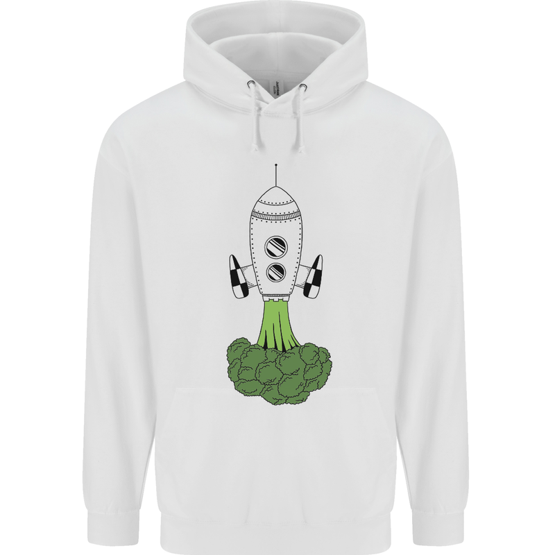 Smoked Broccoli Childrens Kids Hoodie White
