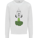 Smoked Broccoli Mens Sweatshirt Jumper White