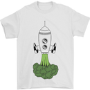 Smoked Broccoli Mens T-Shirt Cotton Gildan White