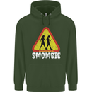 Smombie Antisocial Phone Addict Smartphone Childrens Kids Hoodie Forest Green
