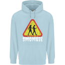 Smombie Antisocial Phone Addict Smartphone Childrens Kids Hoodie Light Blue