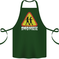 Smombie Antisocial Phone Addict Smartphone Cotton Apron 100% Organic Forest Green