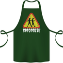 Smombie Antisocial Phone Addict Smartphone Cotton Apron 100% Organic Forest Green