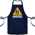 Smombie Antisocial Phone Addict Smartphone Cotton Apron 100% Organic Navy Blue