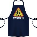 Smombie Antisocial Phone Addict Smartphone Cotton Apron 100% Organic Navy Blue