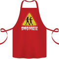 Smombie Antisocial Phone Addict Smartphone Cotton Apron 100% Organic Red