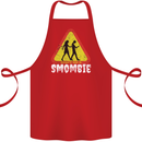 Smombie Antisocial Phone Addict Smartphone Cotton Apron 100% Organic Red