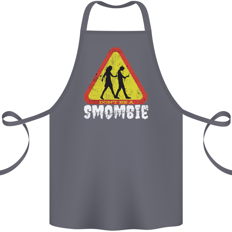 Smombie Antisocial Phone Addict Smartphone Cotton Apron 100% Organic Steel