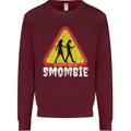 Smombie Antisocial Phone Addict Smartphone Kids Sweatshirt Jumper Maroon