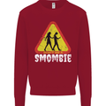 Smombie Antisocial Phone Addict Smartphone Kids Sweatshirt Jumper Red