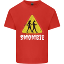 Smombie Antisocial Phone Addict Smartphone Kids T-Shirt Childrens Red