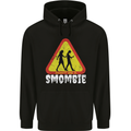 Smombie Antisocial Phone Addict Smartphone Mens 80% Cotton Hoodie Black