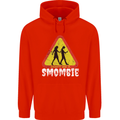 Smombie Antisocial Phone Addict Smartphone Mens 80% Cotton Hoodie Bright Red