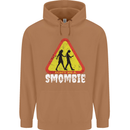 Smombie Antisocial Phone Addict Smartphone Mens 80% Cotton Hoodie Caramel Latte