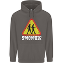 Smombie Antisocial Phone Addict Smartphone Mens 80% Cotton Hoodie Charcoal