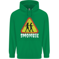 Smombie Antisocial Phone Addict Smartphone Mens 80% Cotton Hoodie Irish Green