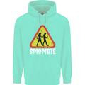 Smombie Antisocial Phone Addict Smartphone Mens 80% Cotton Hoodie Peppermint