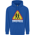 Smombie Antisocial Phone Addict Smartphone Mens 80% Cotton Hoodie Royal Blue