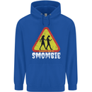 Smombie Antisocial Phone Addict Smartphone Mens 80% Cotton Hoodie Royal Blue