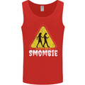 Smombie Antisocial Phone Addict Smartphone Mens Vest Tank Top Red