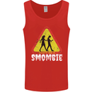 Smombie Antisocial Phone Addict Smartphone Mens Vest Tank Top Red