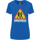 Smombie Antisocial Phone Addict Smartphone Womens Wider Cut T-Shirt Royal Blue