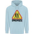 Smombie Antisocial Phone Smartphone Addict Childrens Kids Hoodie Light Blue
