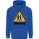 Smombie Antisocial Phone Smartphone Addict Childrens Kids Hoodie Royal Blue