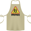 Smombie Antisocial Phone Smartphone Addict Cotton Apron 100% Organic Khaki
