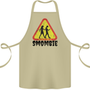 Smombie Antisocial Phone Smartphone Addict Cotton Apron 100% Organic Khaki