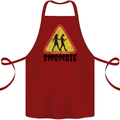 Smombie Antisocial Phone Smartphone Addict Cotton Apron 100% Organic Maroon