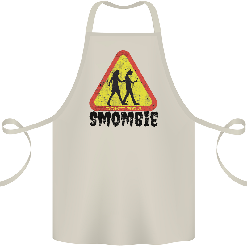 Smombie Antisocial Phone Smartphone Addict Cotton Apron 100% Organic Natural