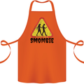 Smombie Antisocial Phone Smartphone Addict Cotton Apron 100% Organic Orange