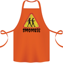 Smombie Antisocial Phone Smartphone Addict Cotton Apron 100% Organic Orange