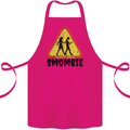 Smombie Antisocial Phone Smartphone Addict Cotton Apron 100% Organic Pink